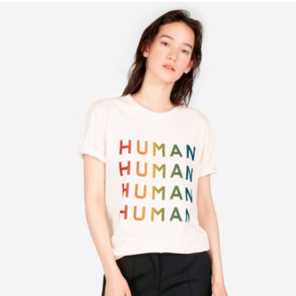 Everlane Tops - Everlane 100% human pride shirt